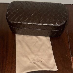 Bottega Veneta Brown Quilted Leather Sunglasses